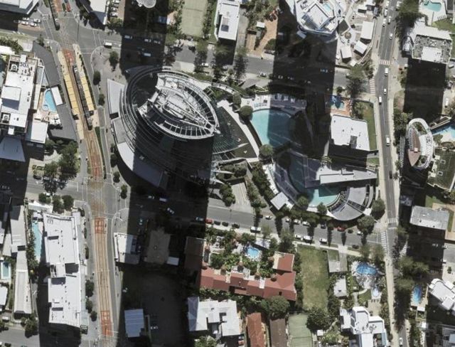 Aerial view of the lot at 9 Hamilton Avenue